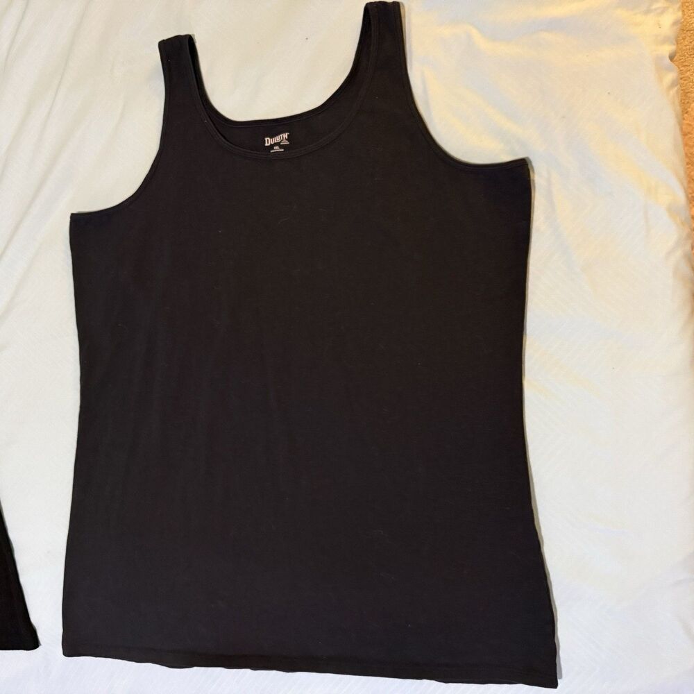 Duluth Tank Top Women's XXL Black Cami Sleeveless Solid Stretchy 2XL